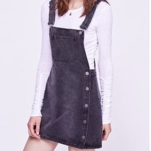 Free People Denim Overall Dress